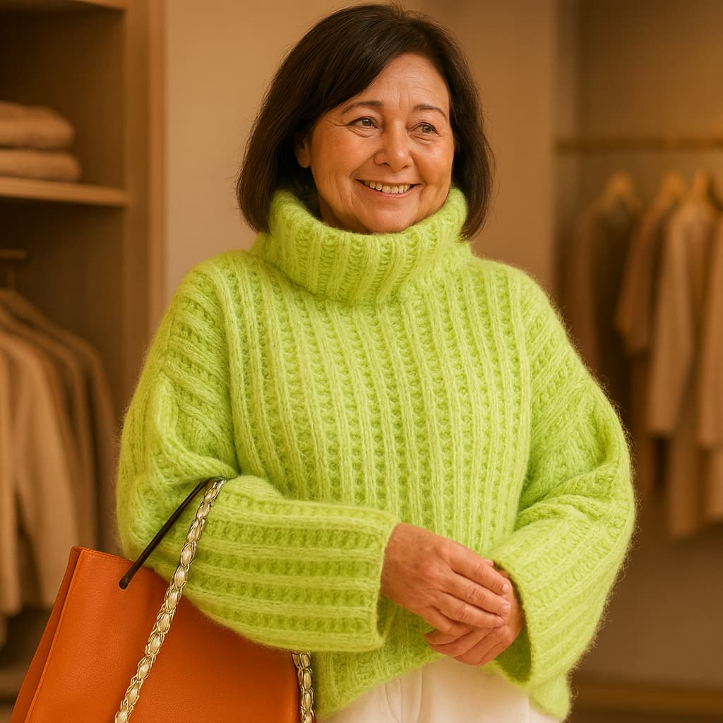 VALERIA | LUXE RIBBED TURTLENECK SWEATER