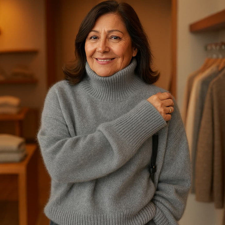OLIVIA | LUXE HIGH-NECK SWEATER