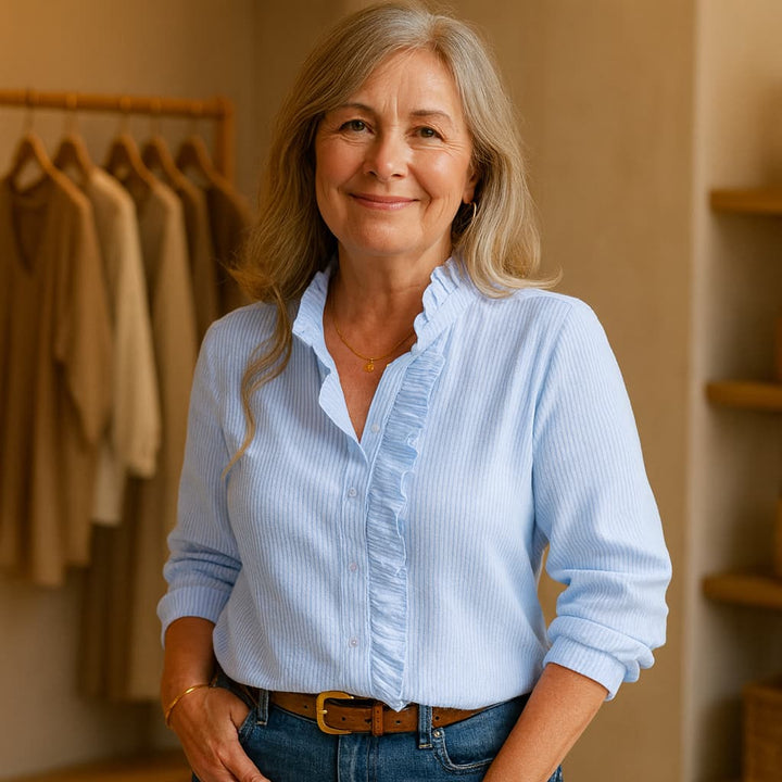 CAMILA | FEMININE RUFFLE DETAIL BLOUSE