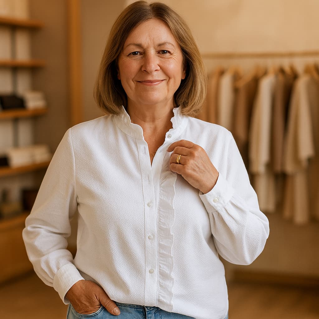 CAMILA | FEMININE RUFFLE DETAIL BLOUSE