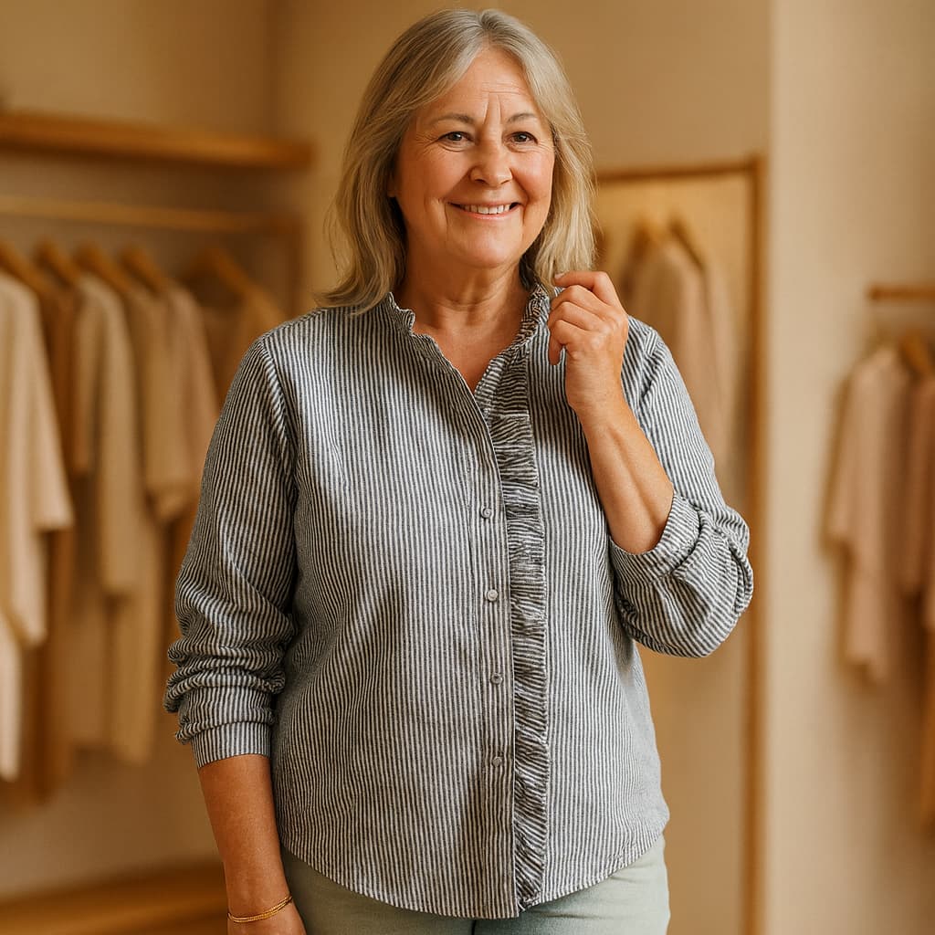 CAMILA | FEMININE RUFFLE DETAIL BLOUSE