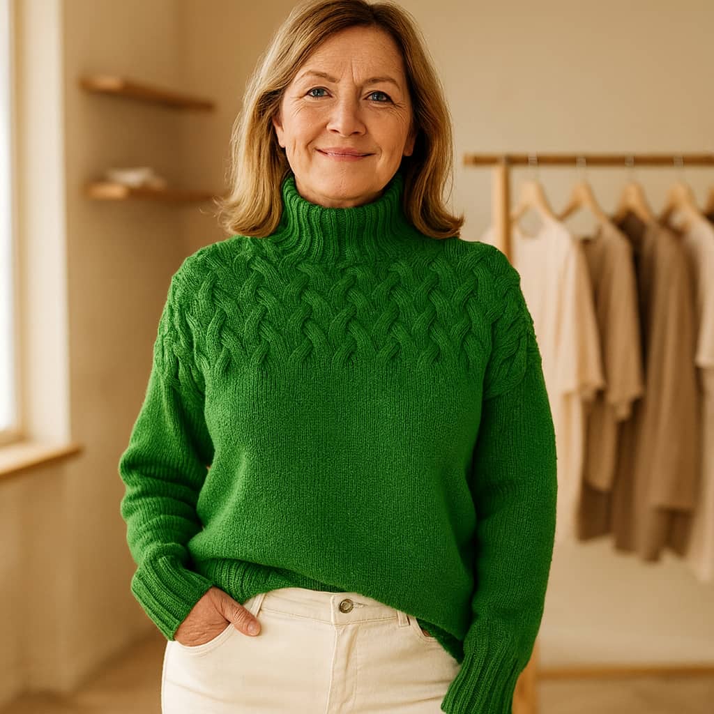 CLARA | CHUNKY BRAIDED KNIT SWEATER