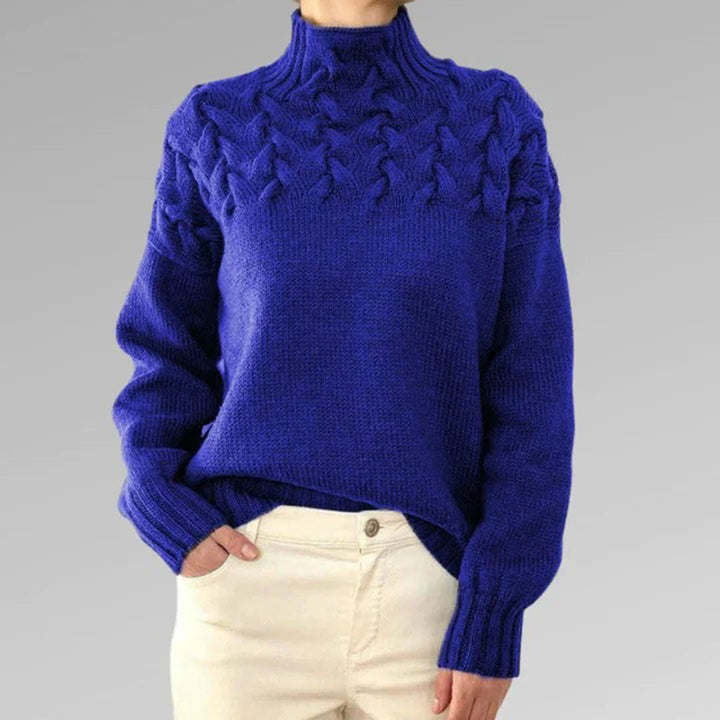 CLARA | CHUNKY BRAIDED KNIT SWEATER