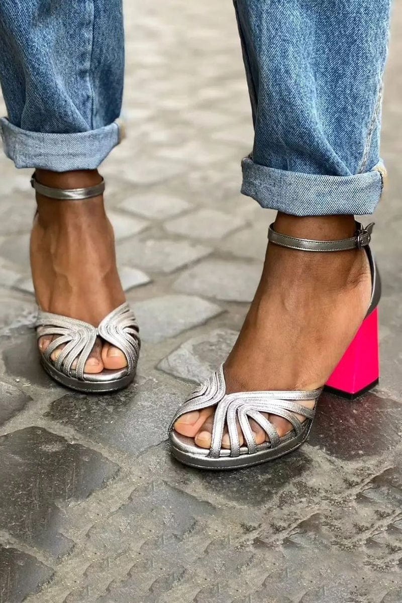 Isabella - Neon Block Heels