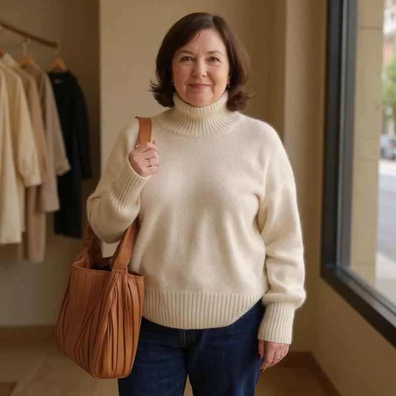 OLIVIA | LUXE HIGH-NECK SWEATER