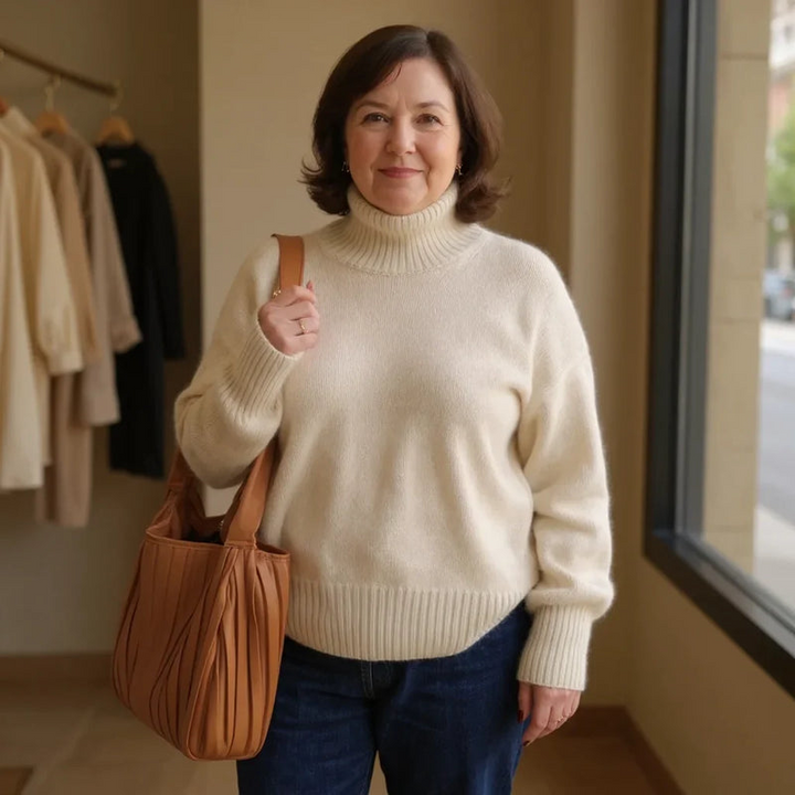 OLIVIA | LUXE HIGH-NECK SWEATER