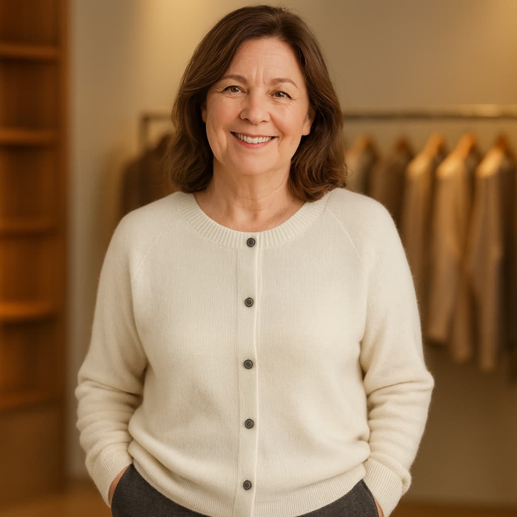 BEATRIZ | CLASSIC BUTTON-UP CARDIGAN