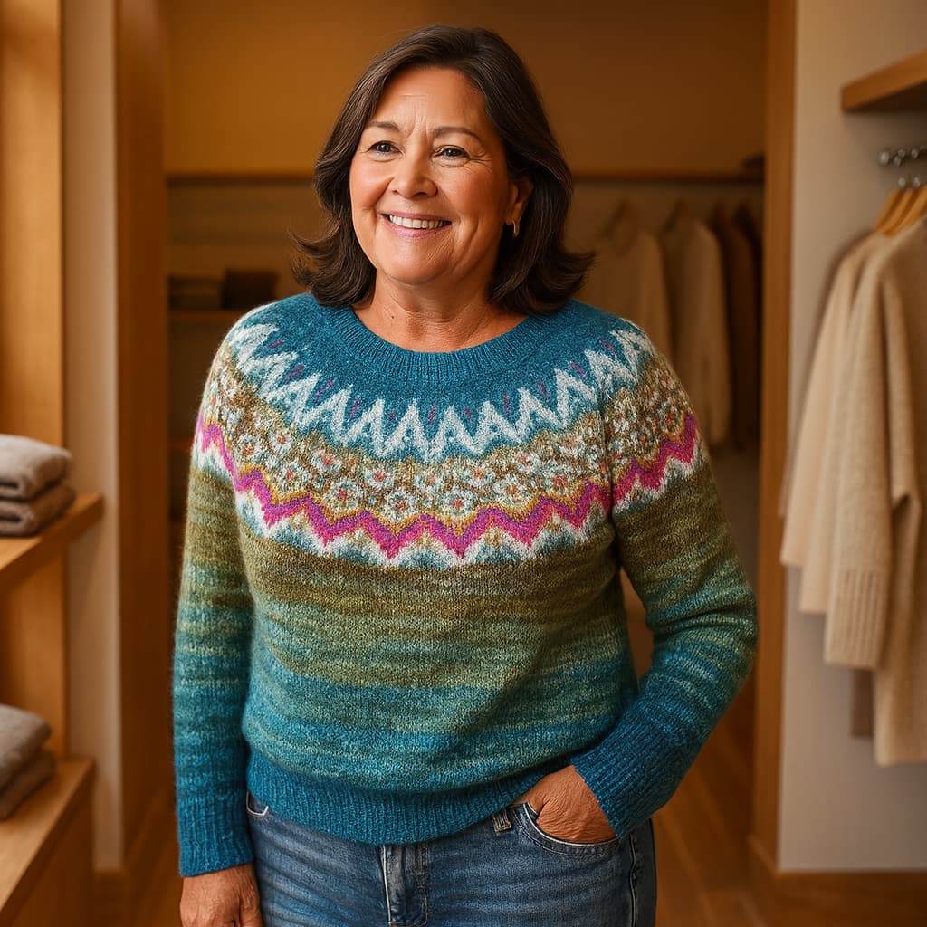 HELENA | NORDIC FAIR-ISLE SWEATER